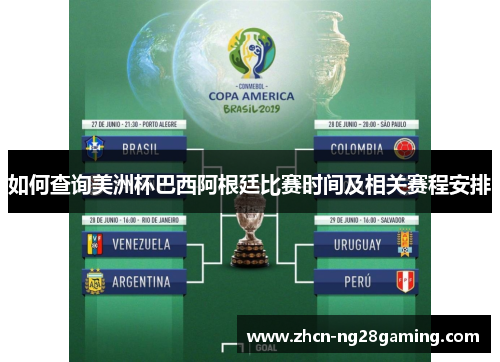 如何查询美洲杯巴西阿根廷比赛时间及相关赛程安排